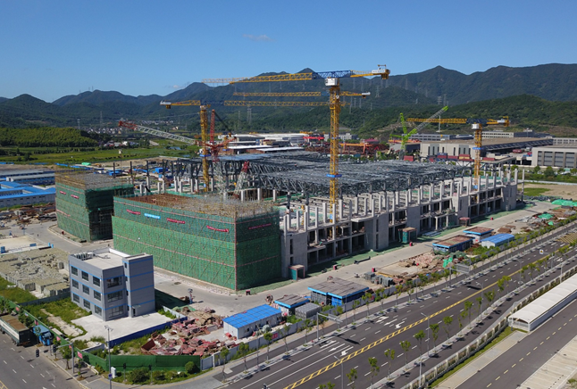 榮芯半導(dǎo)體寧波廠房現(xiàn)場(chǎng)施工